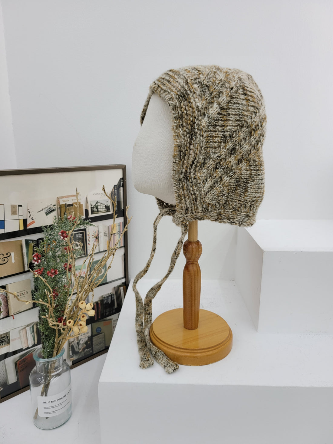 WOOL BLENDED WINTER SOFT HEAD SCARF