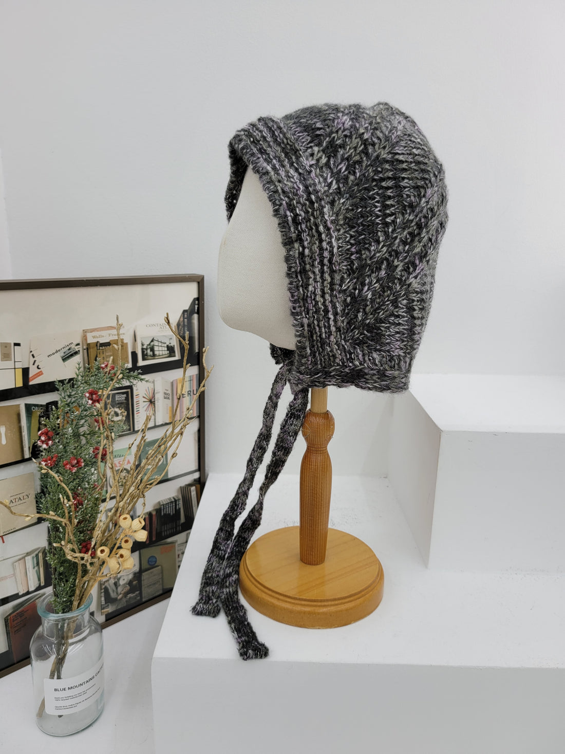 WOOL BLENDED WINTER SOFT HEAD SCARF
