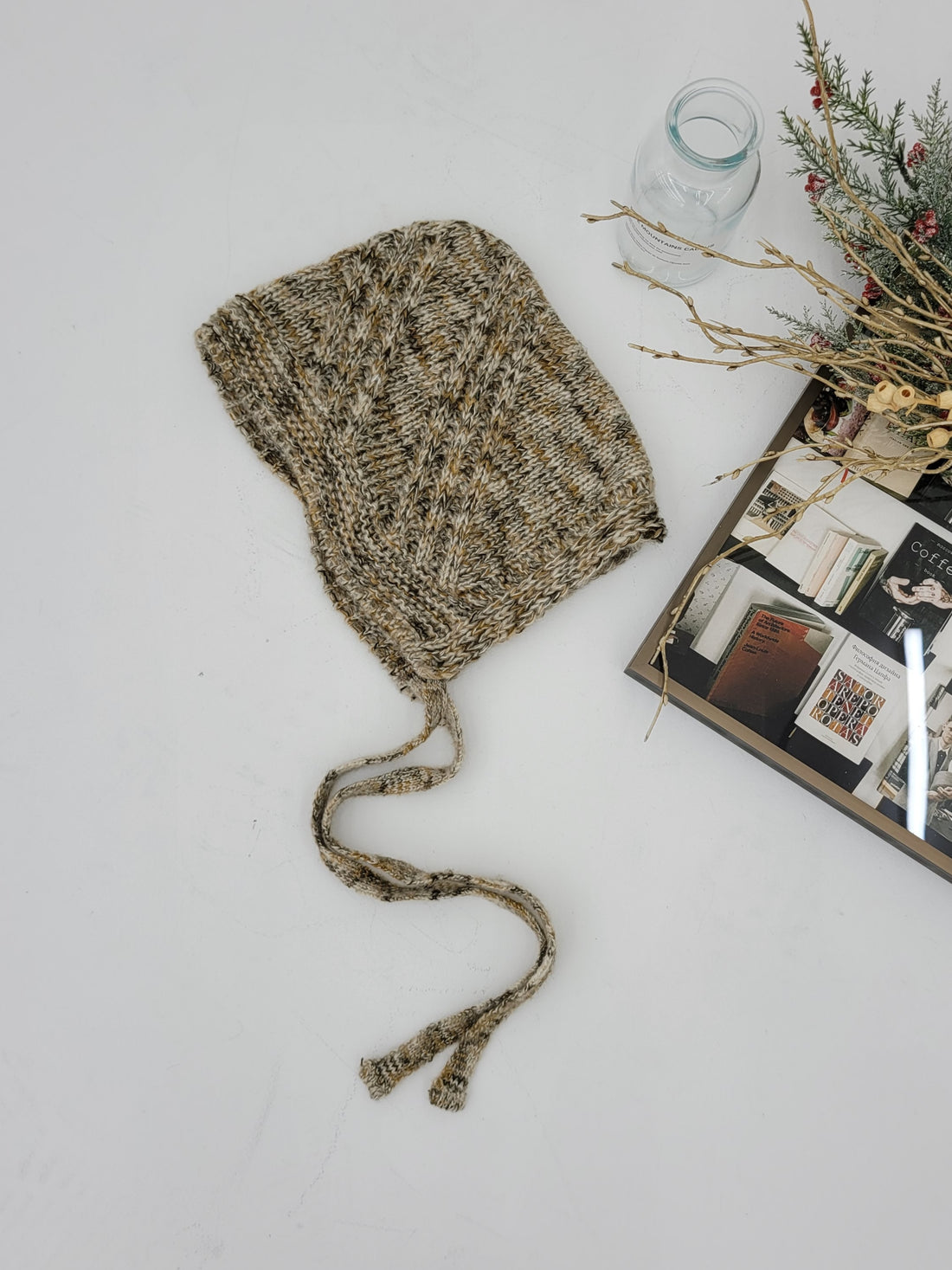 WOOL BLENDED WINTER SOFT HEAD SCARF