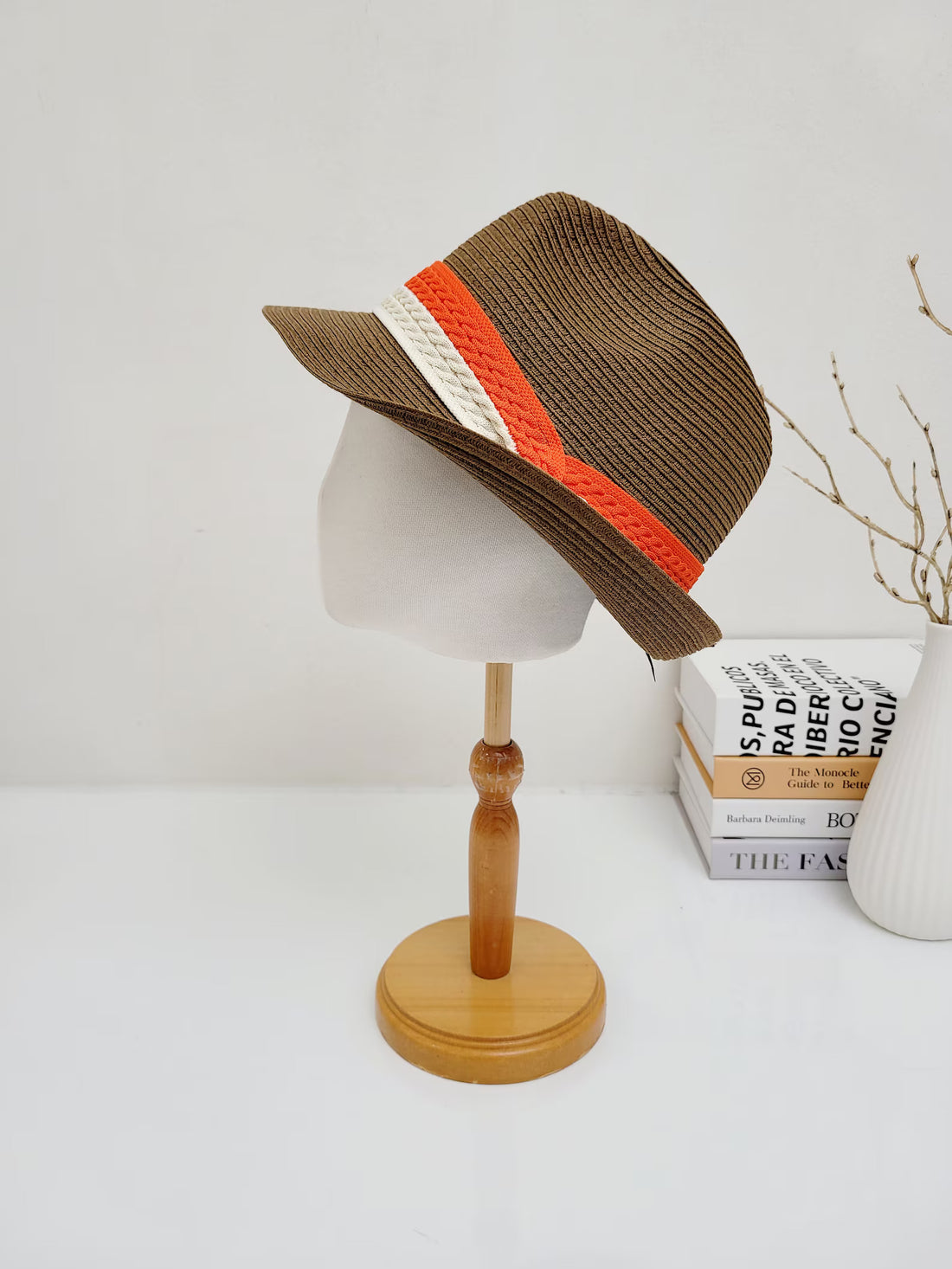 RAFFIA FEDORA - 2TONE BAND