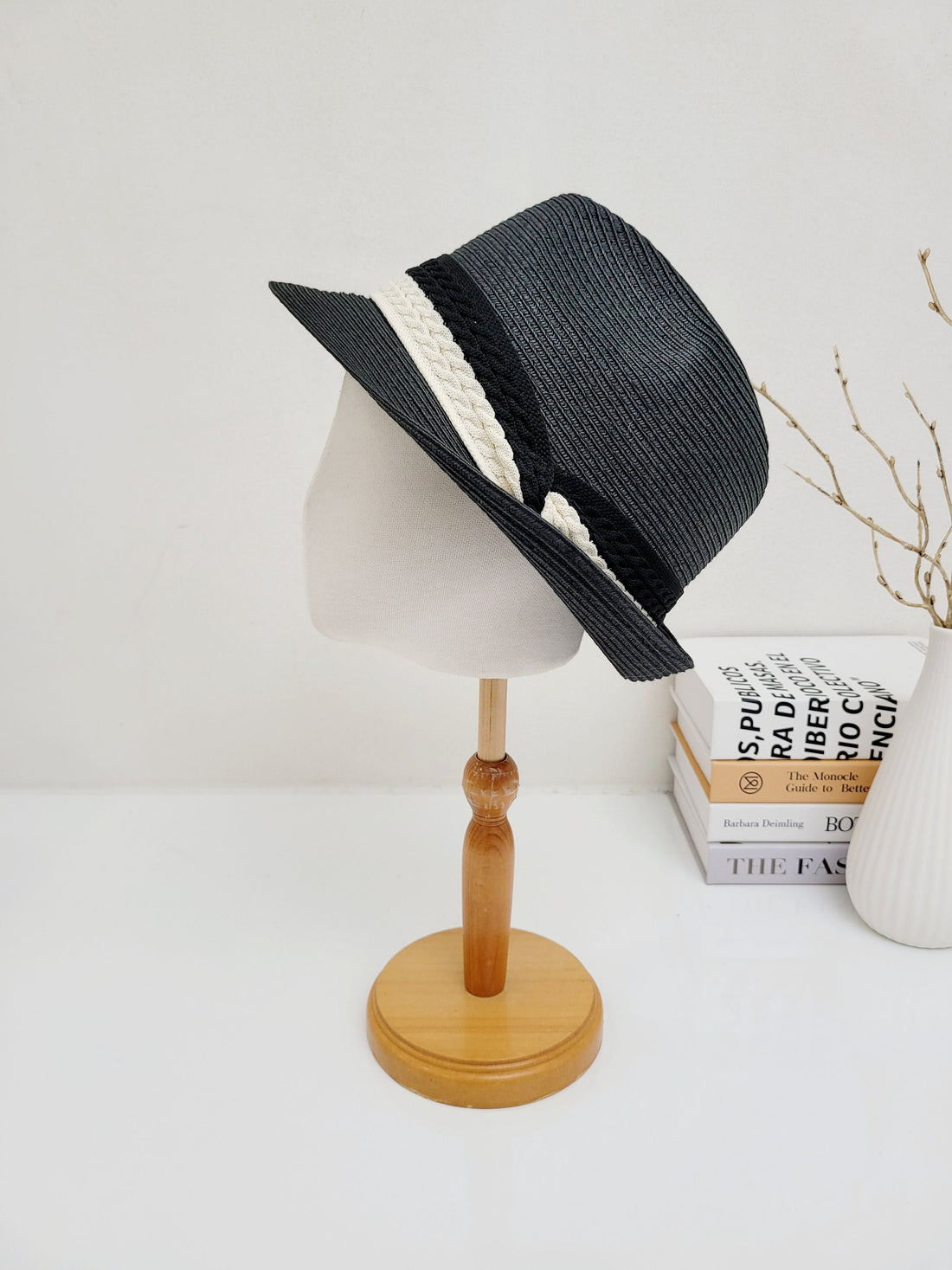 RAFFIA FEDORA - 2TONE BAND
