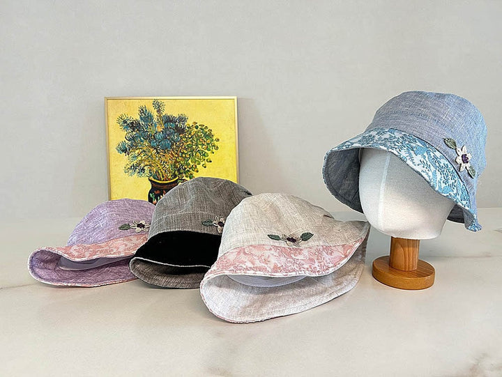FLORAL BRIM SUMMER HAT-VOL2