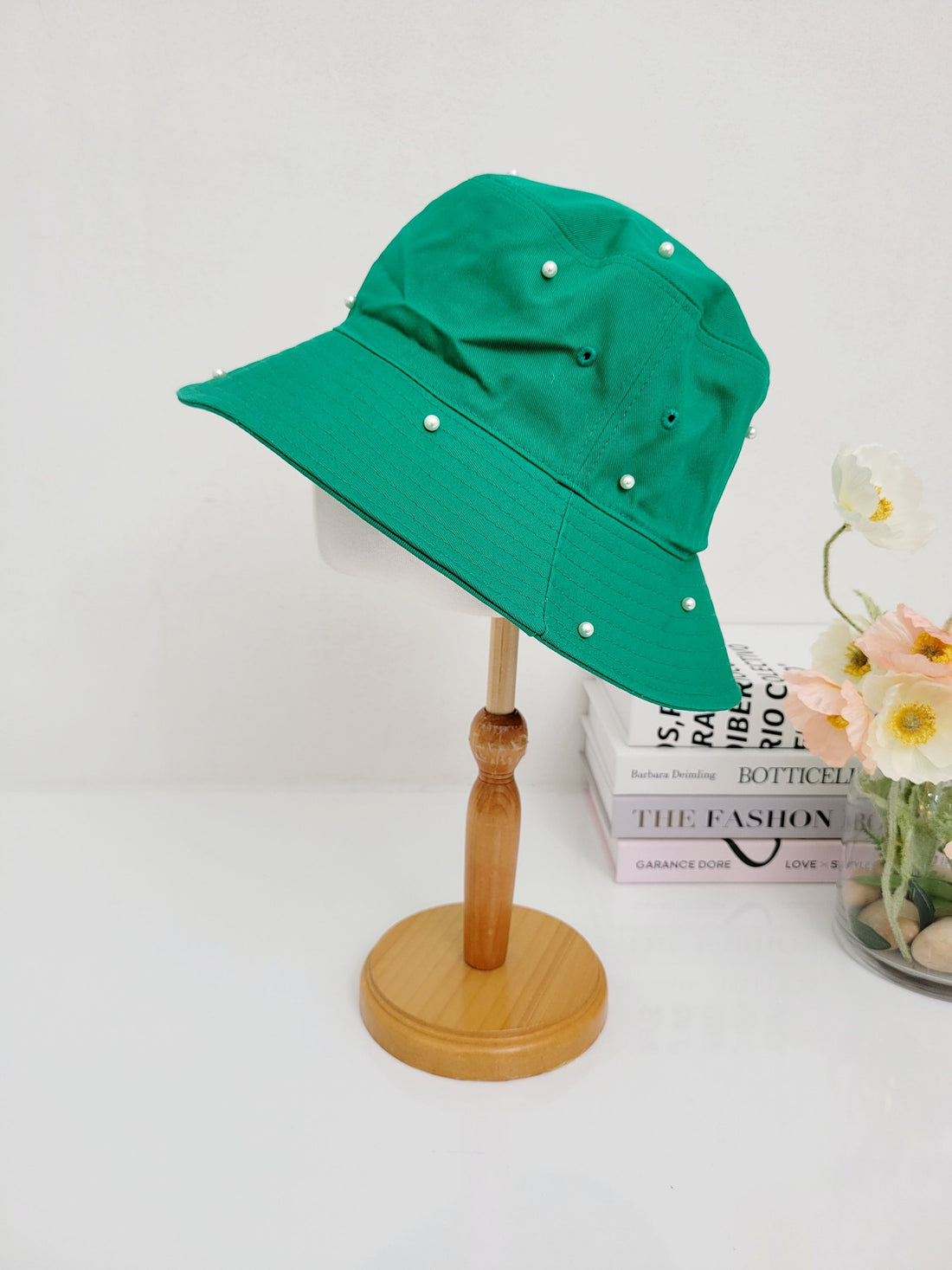 COTTON BUCKET HAT-PEARL