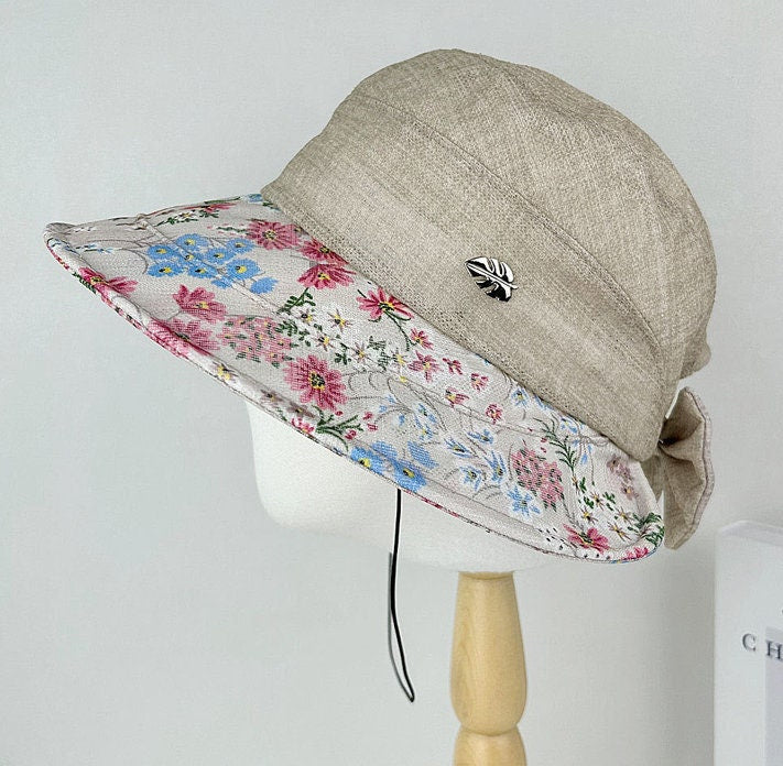 FLORAL BRIM SUMMER HAT