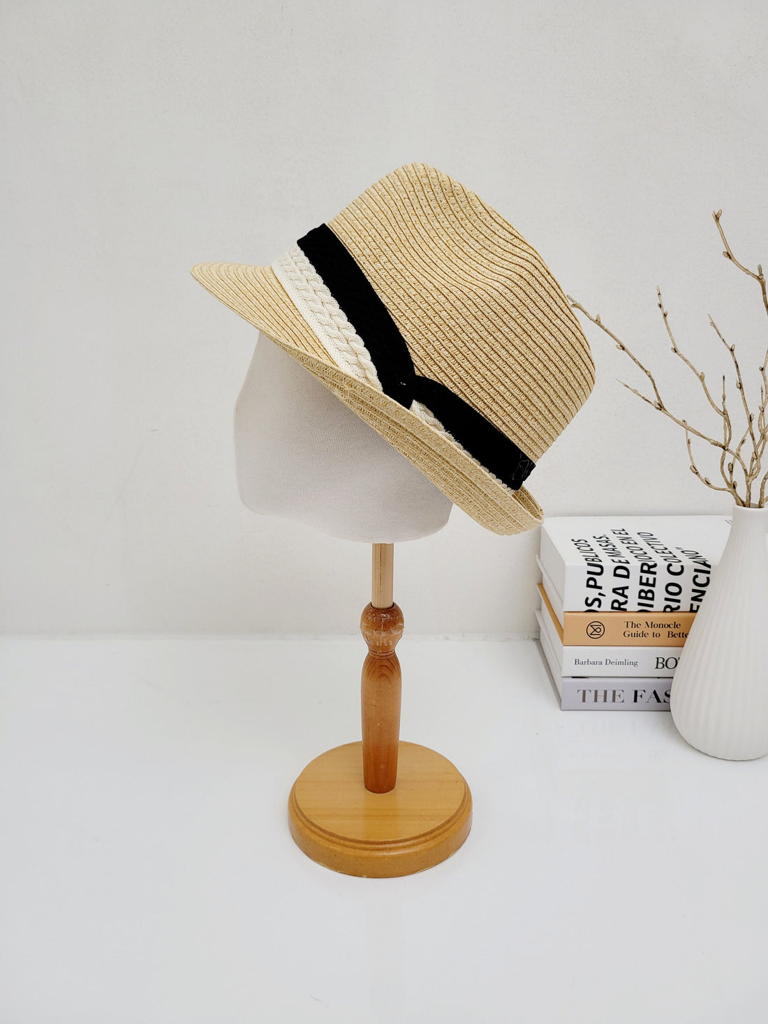 RAFFIA FEDORA - 2TONE BAND