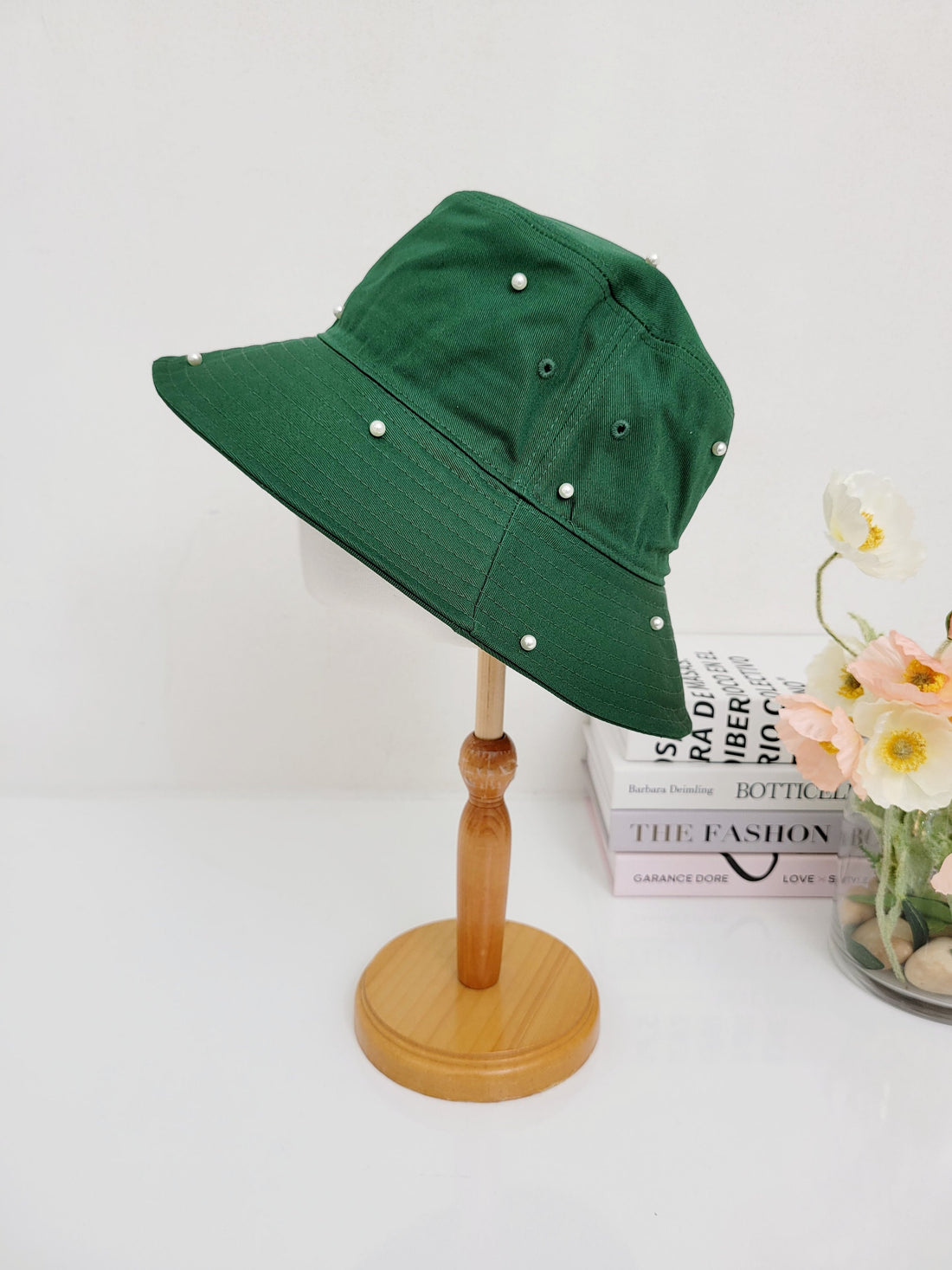 COTTON BUCKET HAT-PEARL